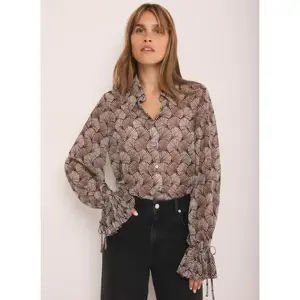 Mint Velvet Neutral Geo Print Shirt